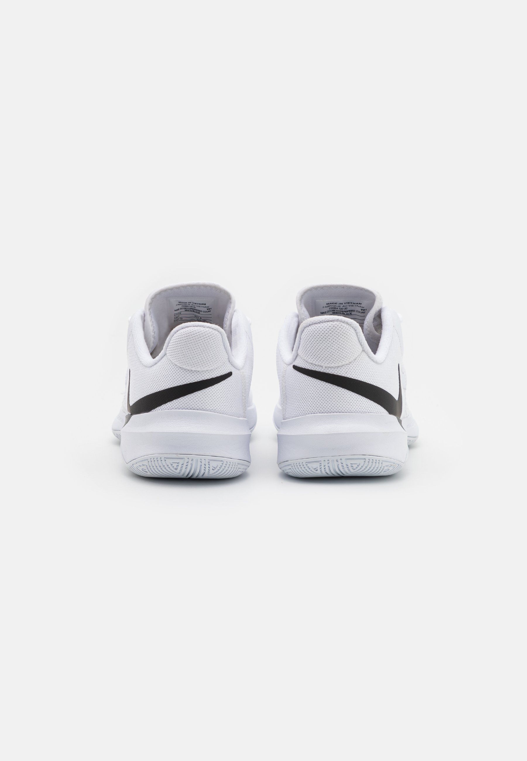 Nike Performance ZOOM HYPERSPEED COURT UNISEX - Handbalschoenen - wit/zwart