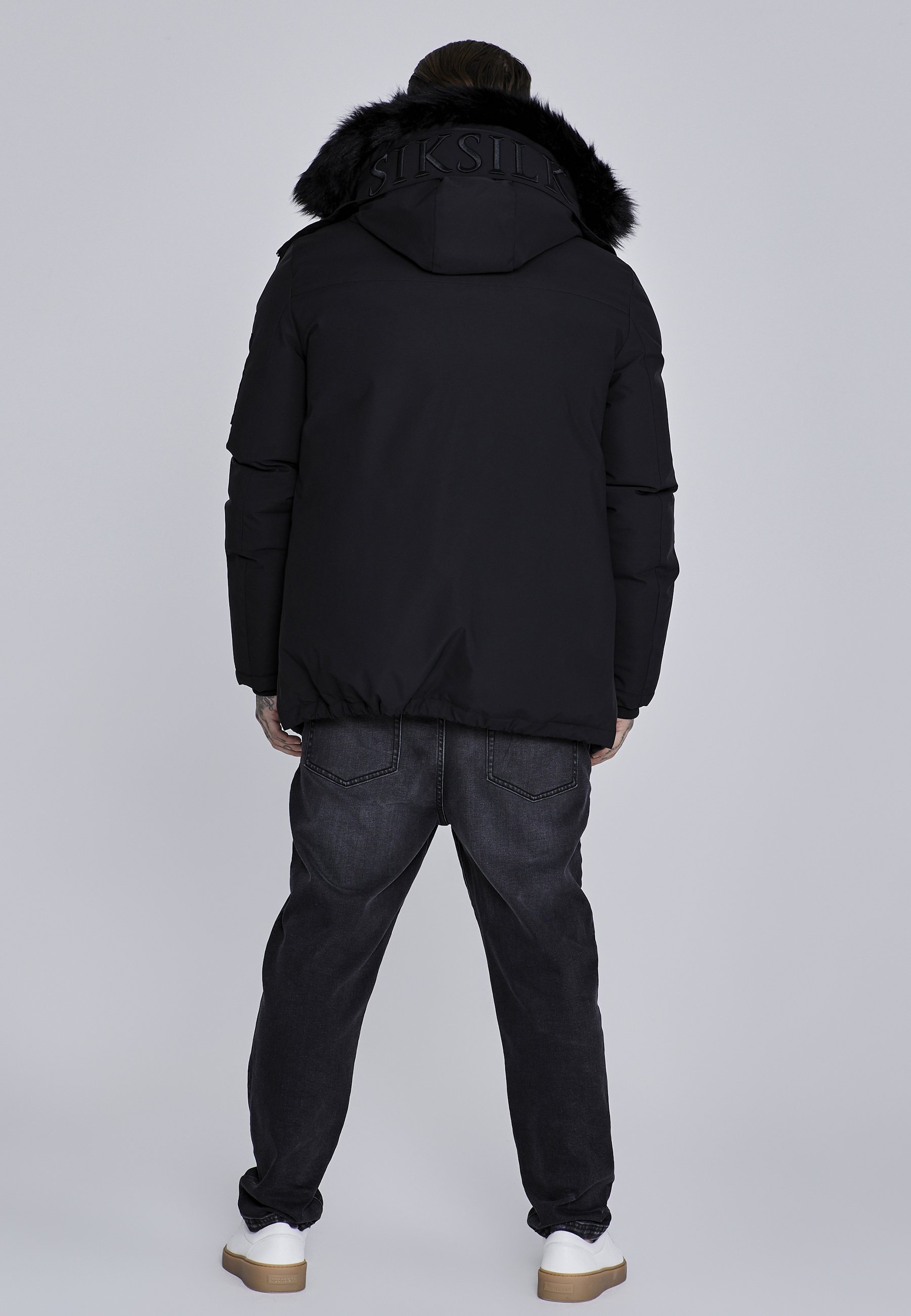 SIKSILK winterjas - zwart