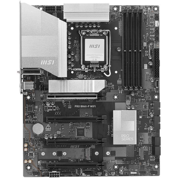 Motherboard - MSI - PRO B860-P WIFI - LGA 1851 - DDR5-SDRAM - Wi-Fi 7 - ATX