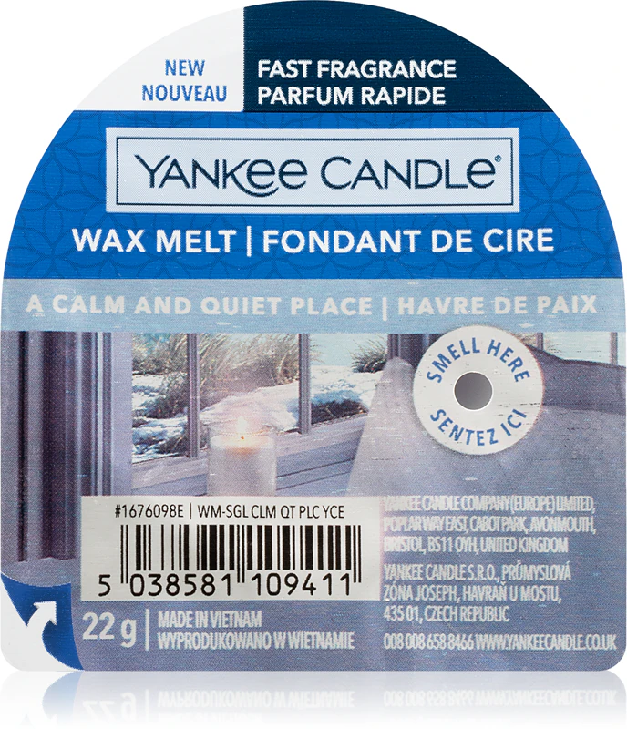 Yankee Candle Um Lugar Calmo e Tranquilo funciona com aromaterapia
