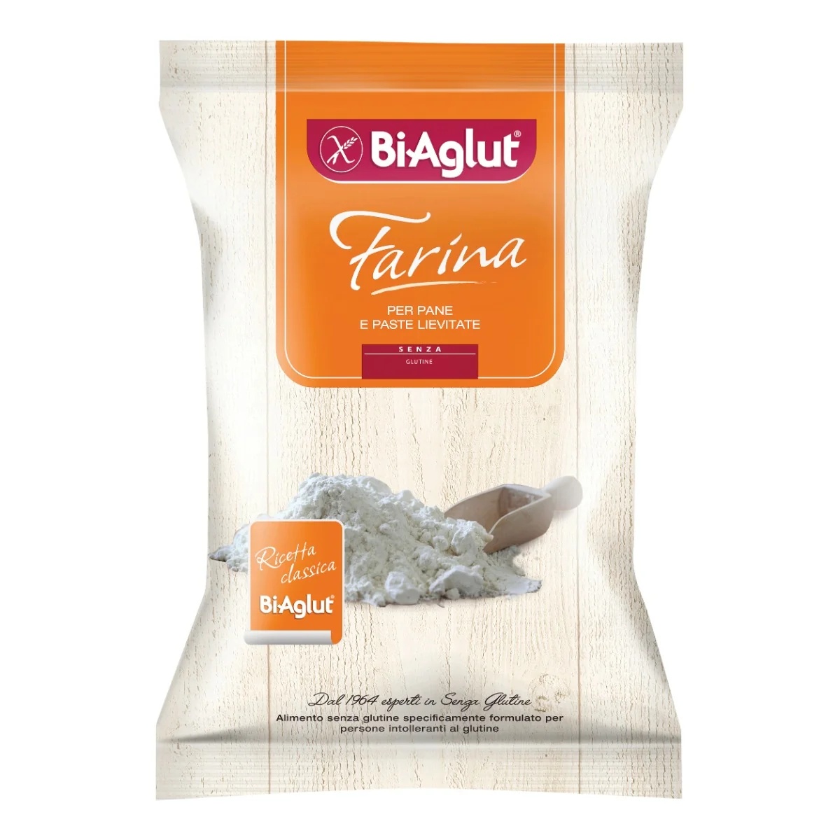 BIAGLUT Pan de harina sin gluten Biaglut Pan de masa madre 500 g