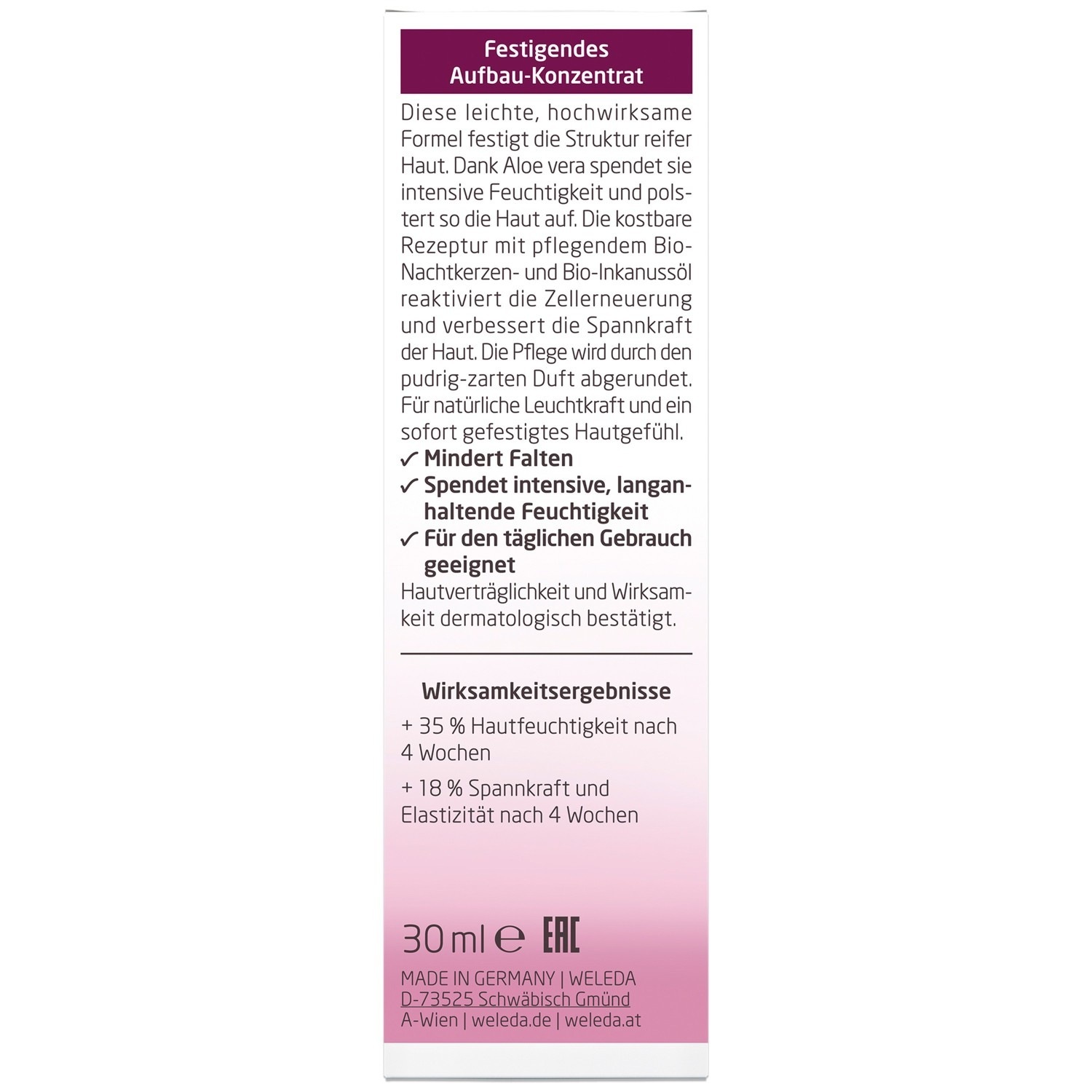 Weleda Anti-Aging Care nakvišų stangrinamasis koncentratas – 30 ml