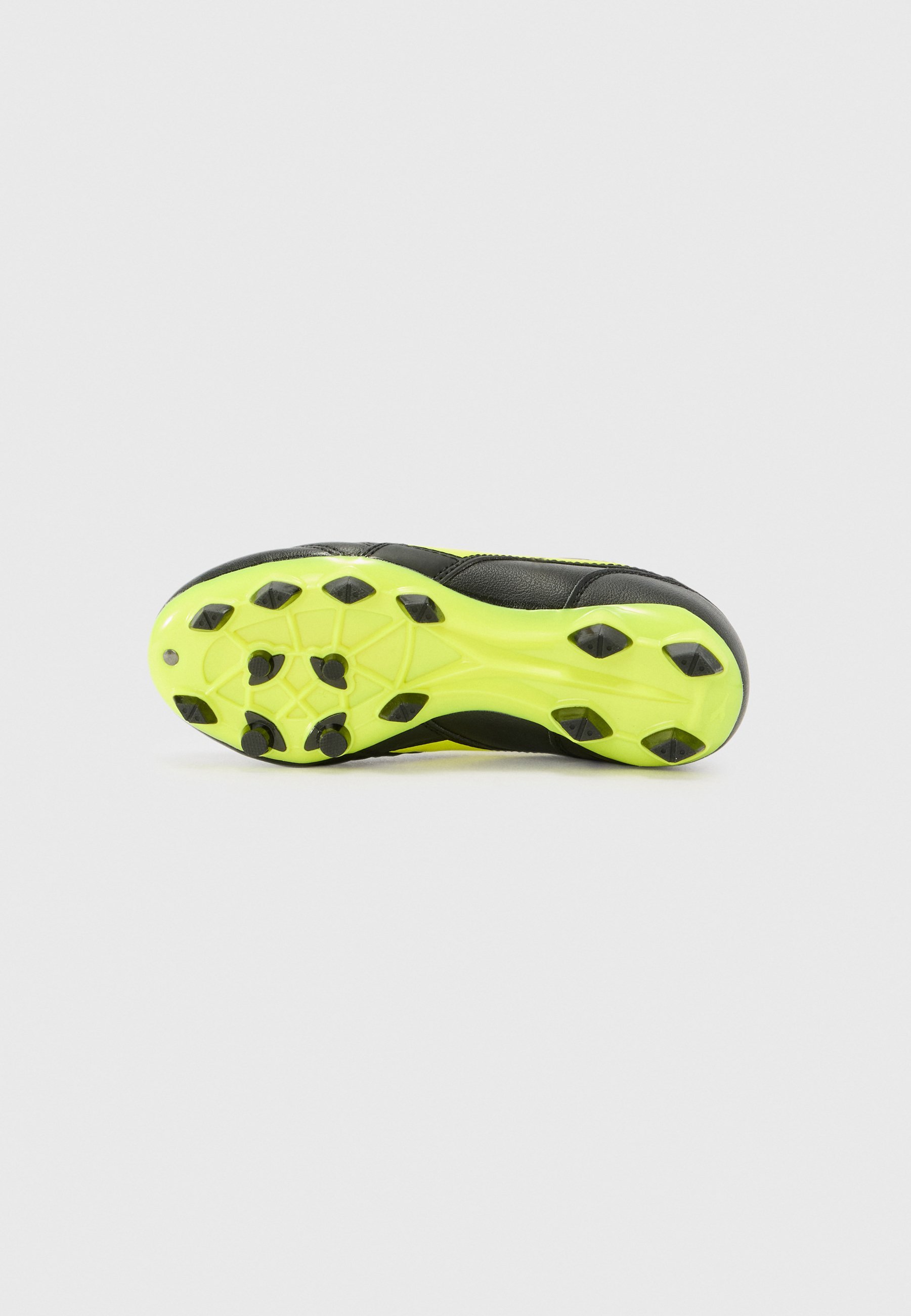 Diadora BRASIL ICON UNISEX - Voetbalschoenen voor stevige ondergrond - zwart/fluo geel