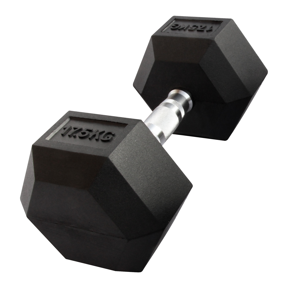 Gladiatorfit 17,50 κιλά εξαγωνικός αλτήρας από καουτσούκ