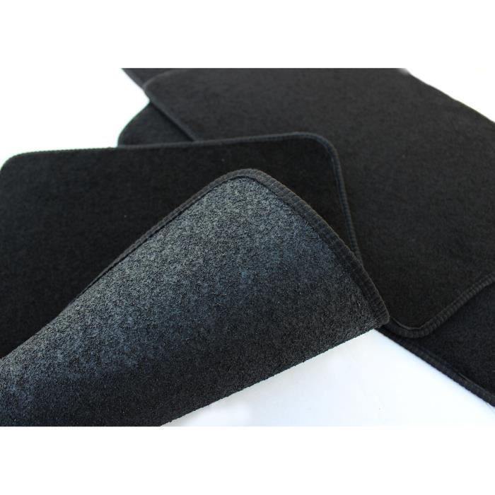 J&J AUTOMOTIVE | Custom-Fit Black Velour Floor Mats for Dacia Sandero Stepway 2012-2020