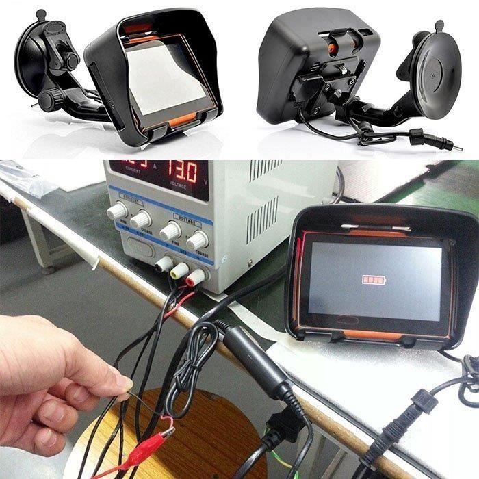 GPS para motocicleta resistente al agua de 8 GB - MARCA - Pantalla táctil de 4,3