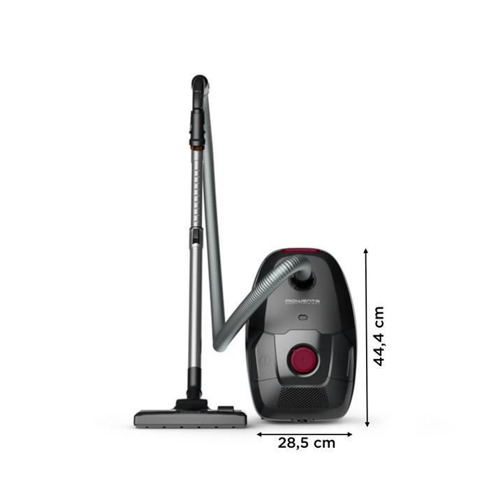 Rowenta Aspirateur avec sac, Moteur basse conso 900 W max, Eco-conçu, Filtration haute efficacité, Rayon action 12m RO4933EA