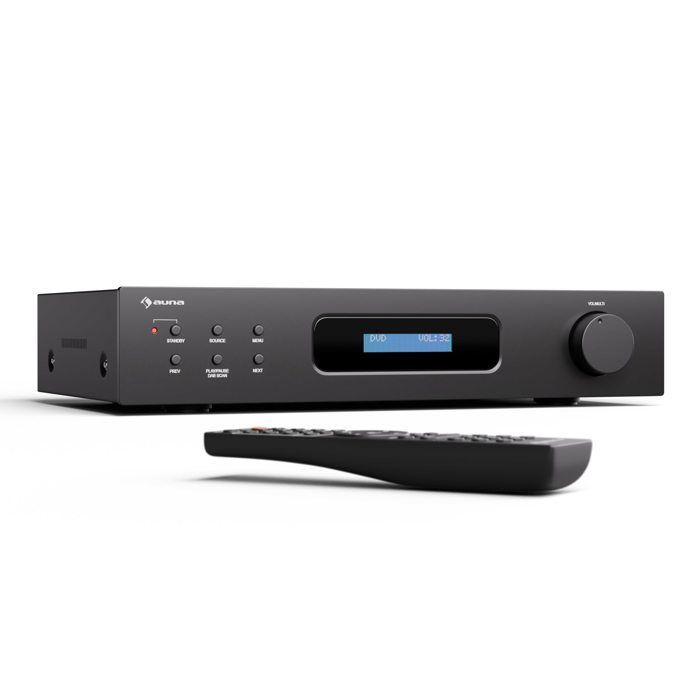 Amplificateur HiFi - AUNA - Art22 DAB+ BT - 2x60W - Bluetooth - Radio DAB+ - CD/DVD