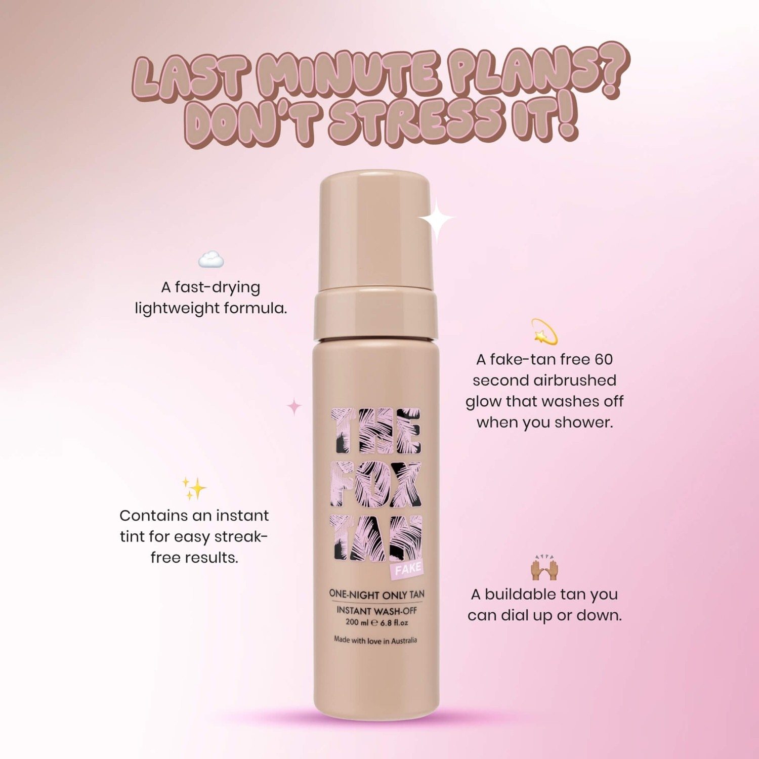 THE FOX TAN средство за самопотамњивање – Само за једну ноћ – 200 мл
