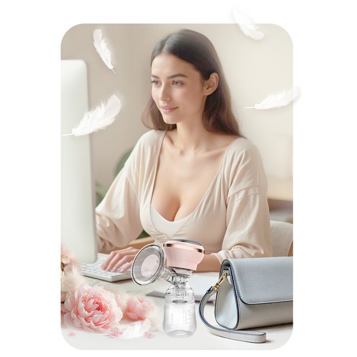 Three-phase electric breast pump - NUKIDO - NK-960 - BPA-free - USB-C - Touchscreen LED display - 3 suction levels