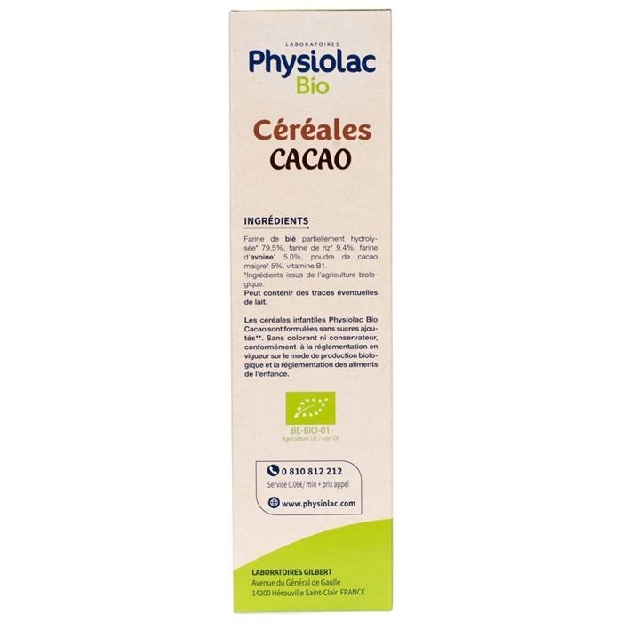 Physiolac Biologische Cacao (200 g, gecertificeerd biologisch)
