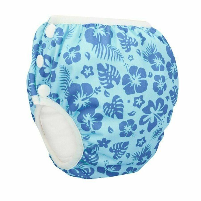 Bumbuns - Calça de Treinamento para Natação de Bebê - Azul Aloha mini - Tamanho P (8-11kg)