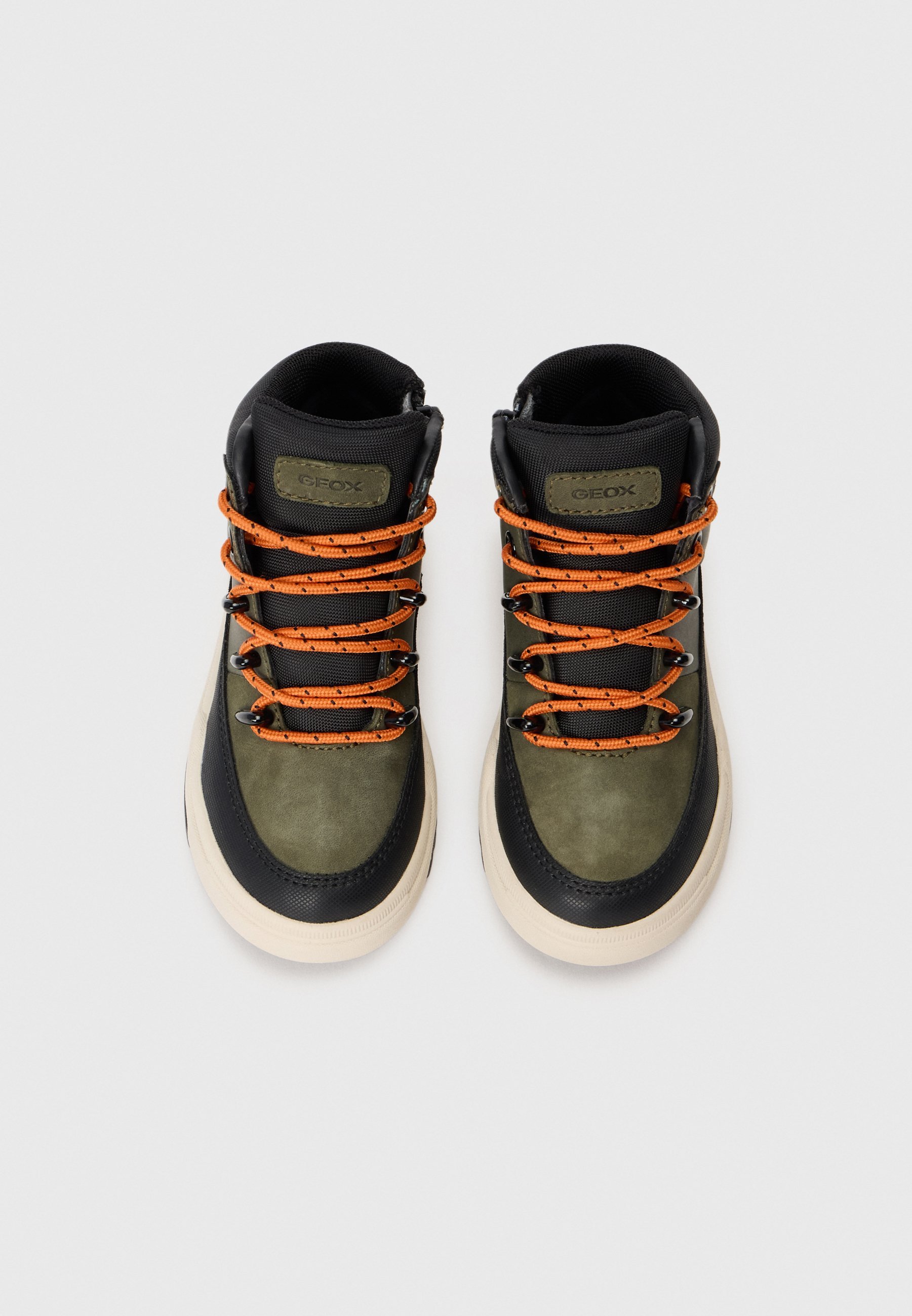 Geox BUNSHEE B - Enkellaarsjes met vetersluiting - militaire stijl