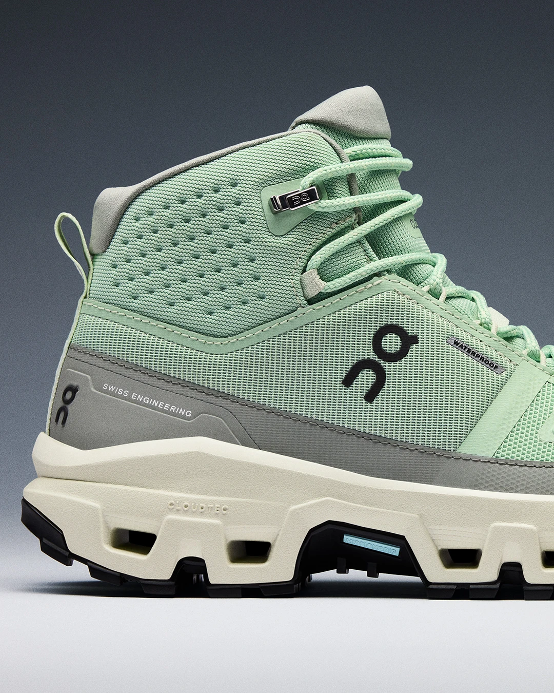 On Dame Cloudrock Mid WP Alloy sko | Ice