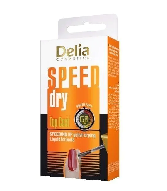 Delia Coral Top Coat do paznokci Speed Dry