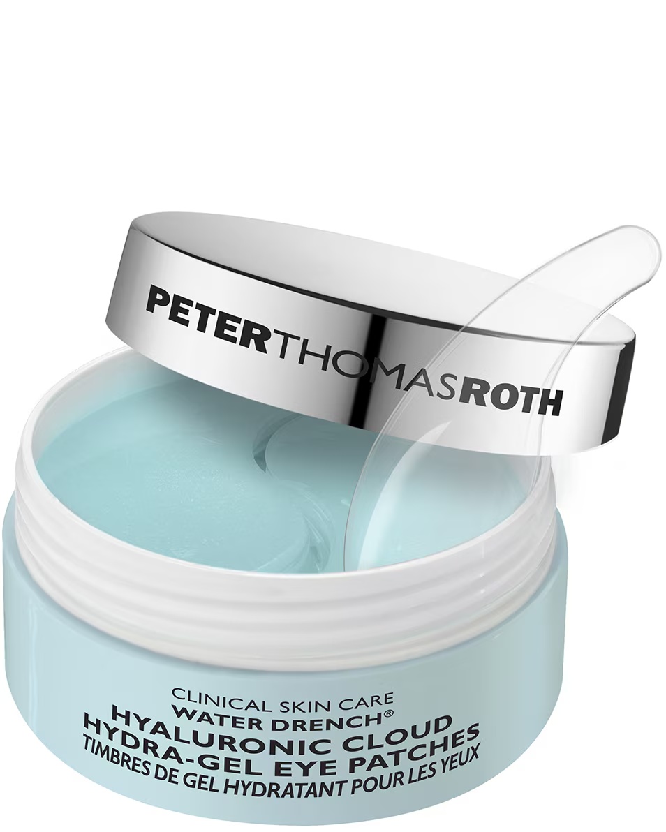 Plasturi oculari cu gel hidrogel și aromă de nori hialuronic Water Drench™ de la Peter Thomas Roth