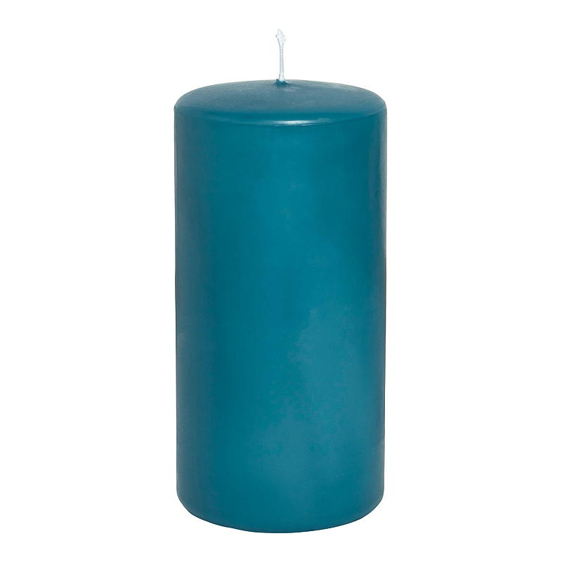 Vie Home-lys 63 timer 6,8x14 cm parafinblå gran
