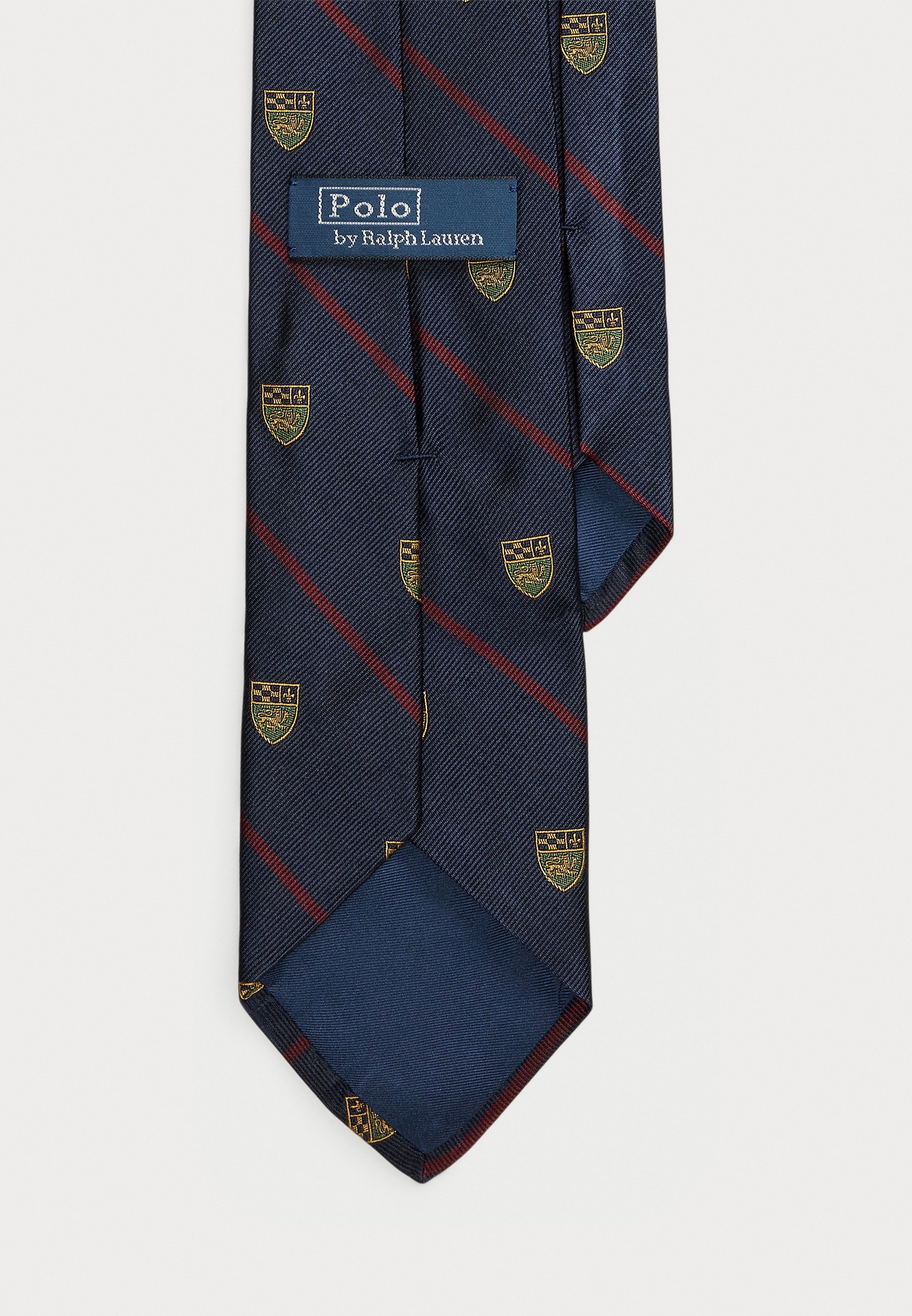 Cravate en soie rayée Polo Ralph Lauren REPP CLUB - Marine