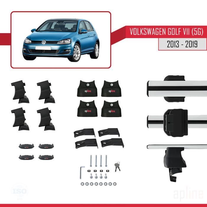 Barras de techo - ALLINE - Modelo ACE-4 - Aluminio - Gris - 2 barras para Volkswagen Golf 7