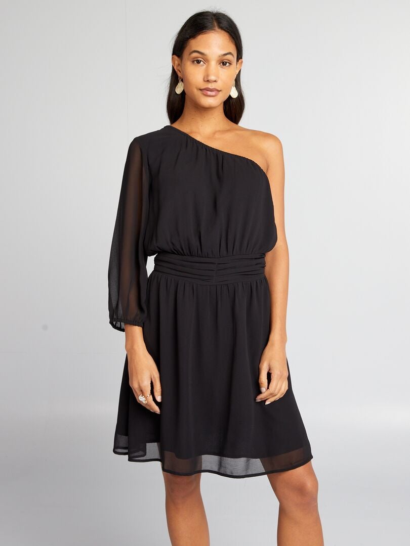 Vestido de tule - preto