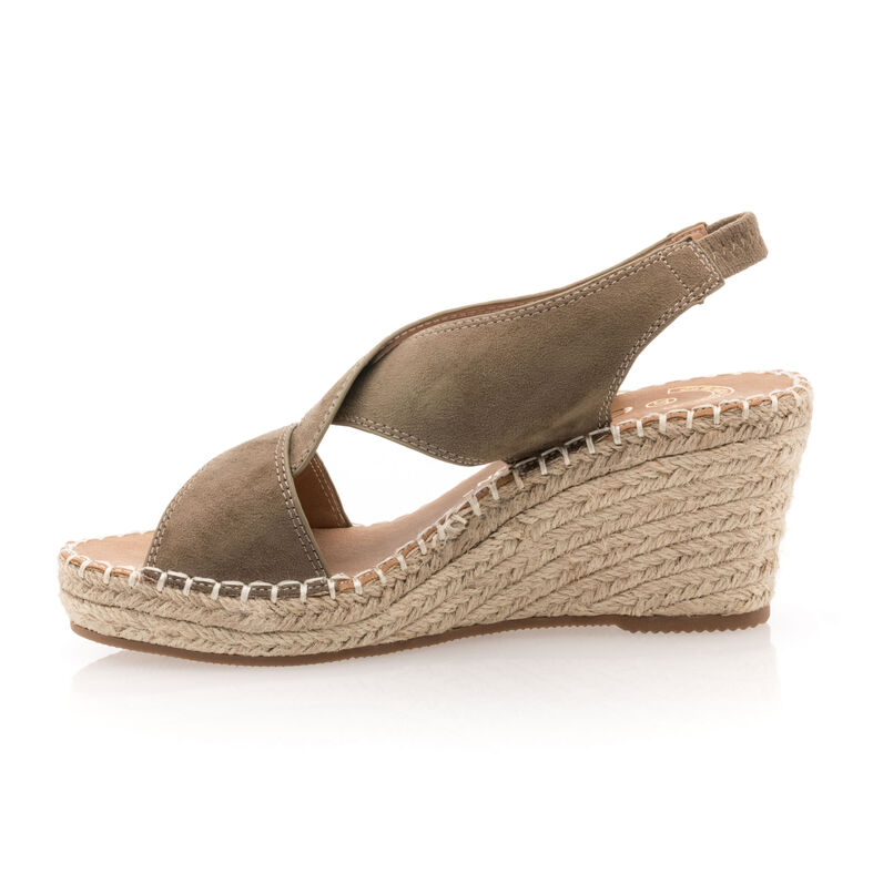 Grønne espadriller med tausåler til dame