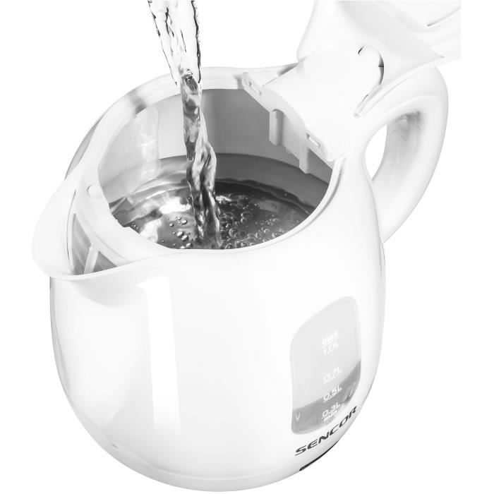 Bouilloire - SENCOR - SWK 1010WH - 1100 W - 1 L - Blanc