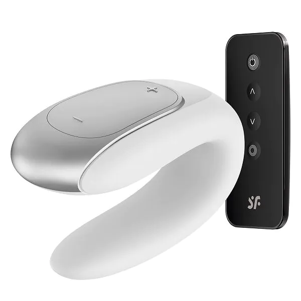 Satisfyer Masażer Double Fun Connect App White