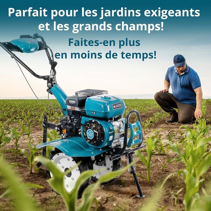 Könner & Söhnen KS 7HP-950S Rototiller - 7 HP - 108 cm Working Width - Adjustable Share