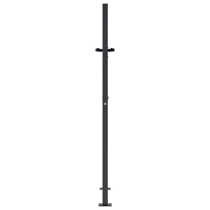 vidaXL Garden Gate, Patio Gate, Security Barrier, Outdoor Terrace Gate, Anthracite 105x130 cm Steel 153192