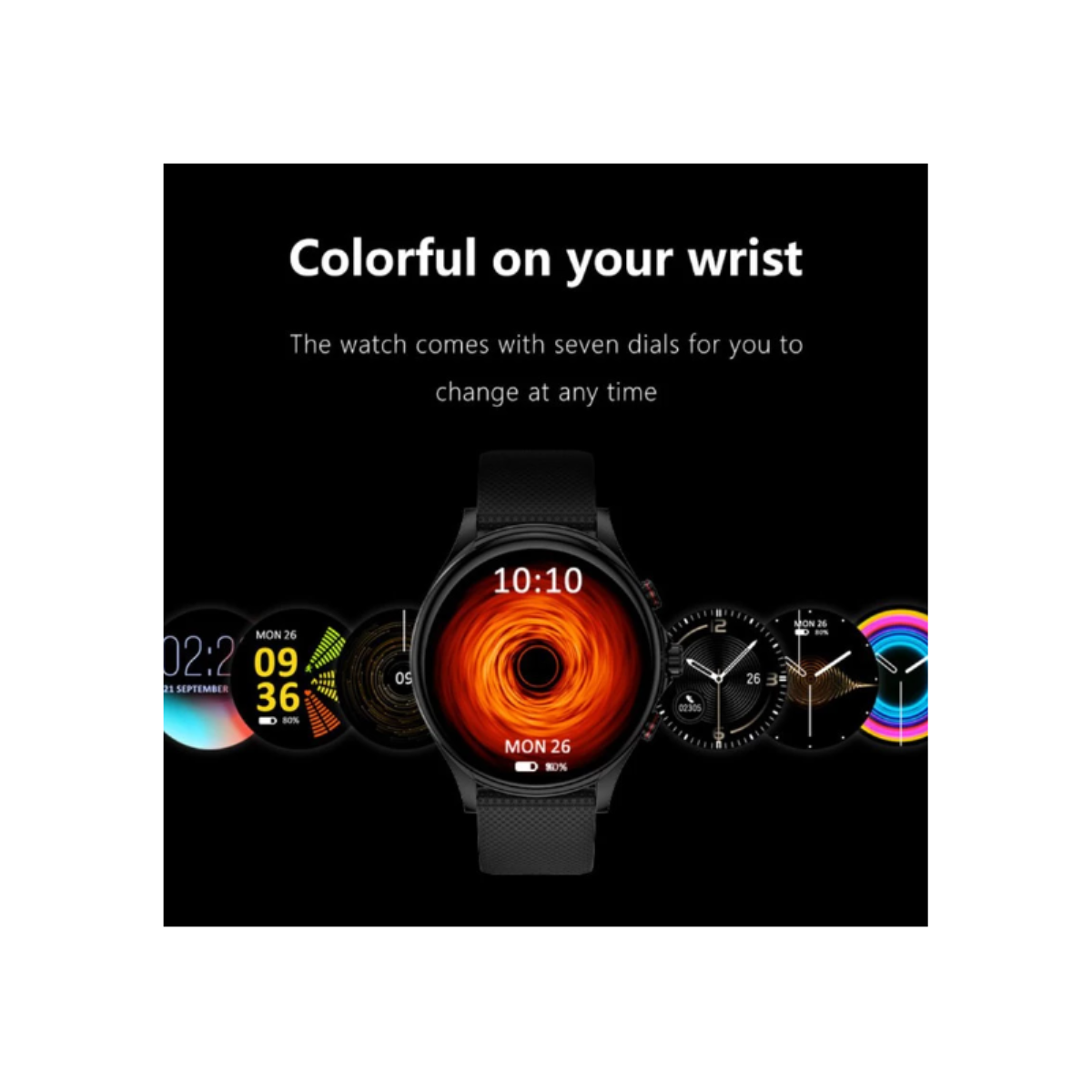  Smartek Unisex-Smartwatch, IP67, mit Anruffunktion, Bluetooth und Fitness-Tracker