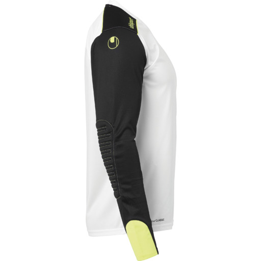 Maillot de gardien de but Tower à manches longues Blanc/noir/jaune Flu Uhlsport