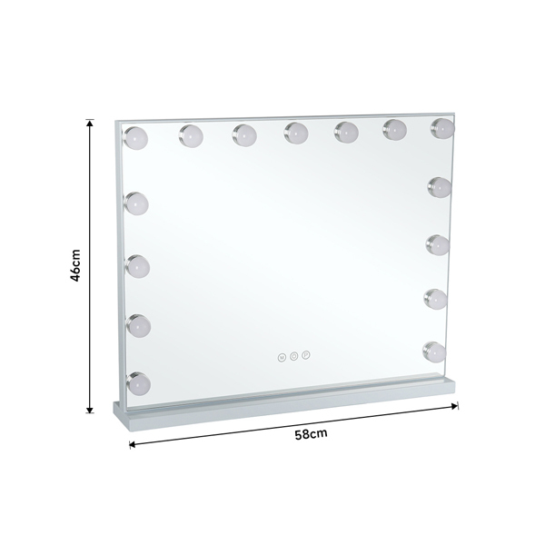 Bezrámové hollywoodské LED kosmetické zrcátko Livingandhome