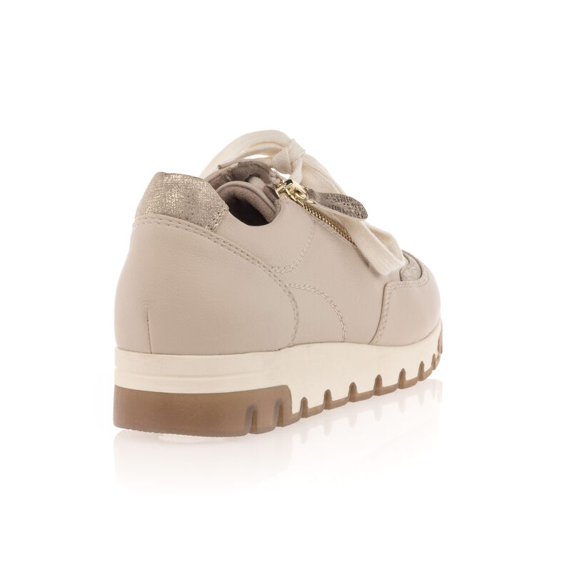 Zapatillas deportivas para mujer color beige.