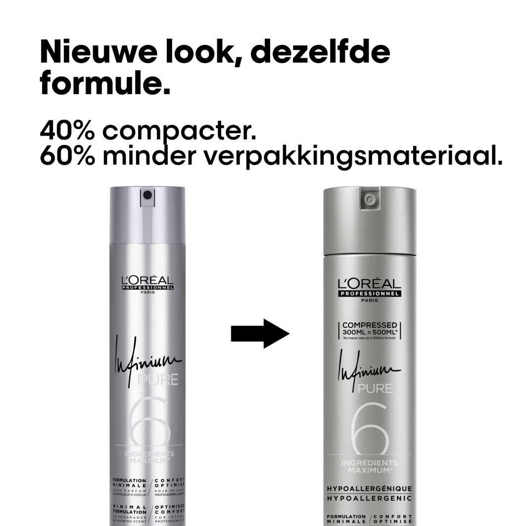 L'Oréal Professionnel plaukų lakas Infinium Pure Soft - 300 ml