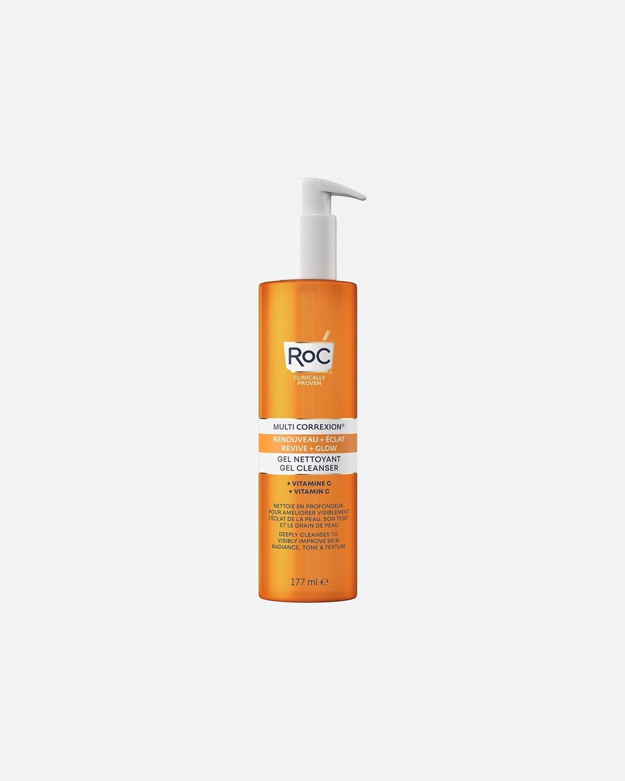 RoC Gel de Limpieza Multi Correxion Revive + Glow Multi Correxion Revive & Glow Vitamina C - 177 ml