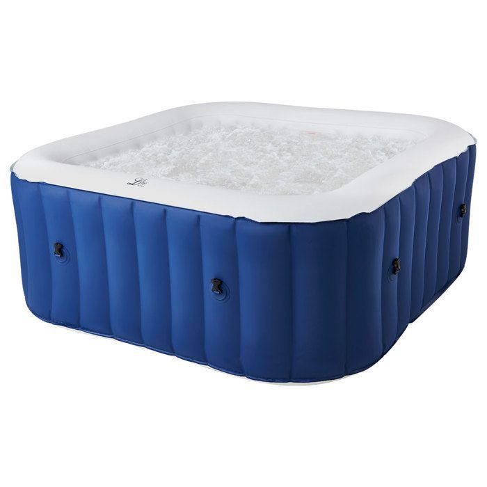 Vasca idromassaggio gonfiabile quadrata LITE da 185 cm - 6 persone