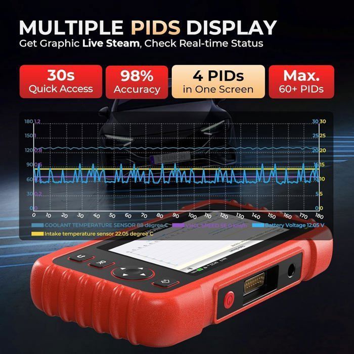 LAUNCH CRP129X V2.0 Car Diagnostic Tool - 4 Systems - 12+ Services - AdBlue Reset