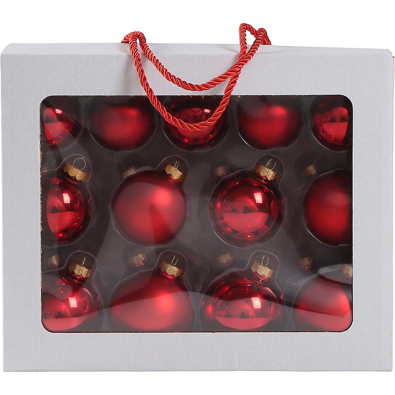 Hem Julgranskulor 26-pack glas röd