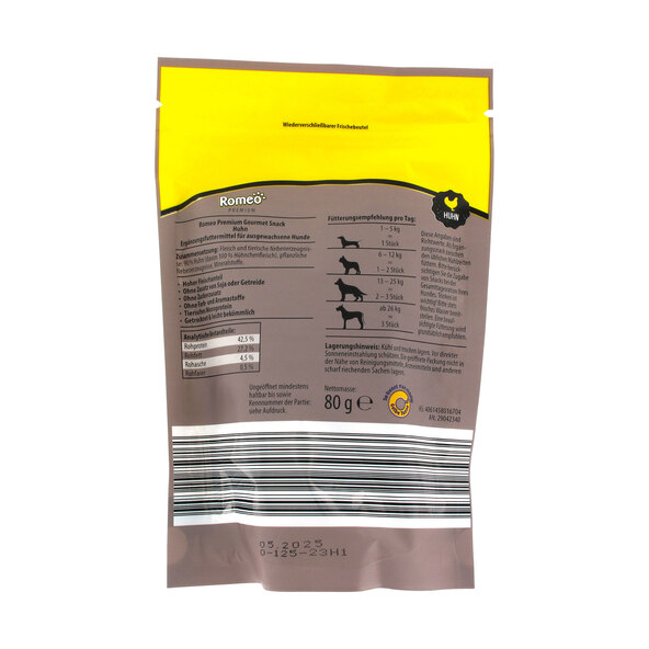 Premium Gourmet Dog Snack Chicken, 12 x 80 g