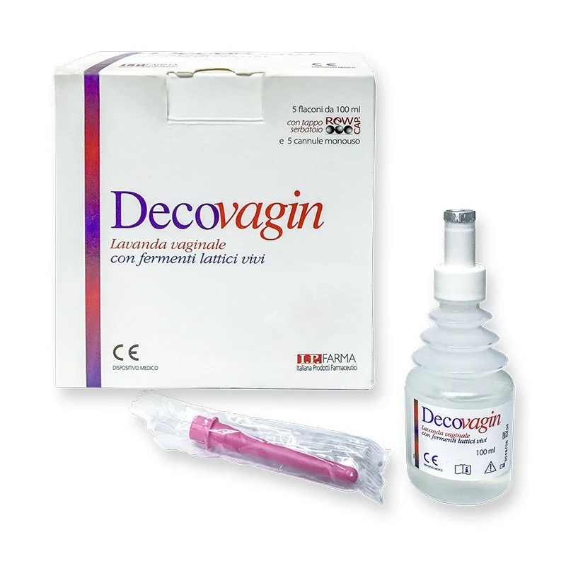 Ducha vaginal Decon, 5 frascos de 100 ml.