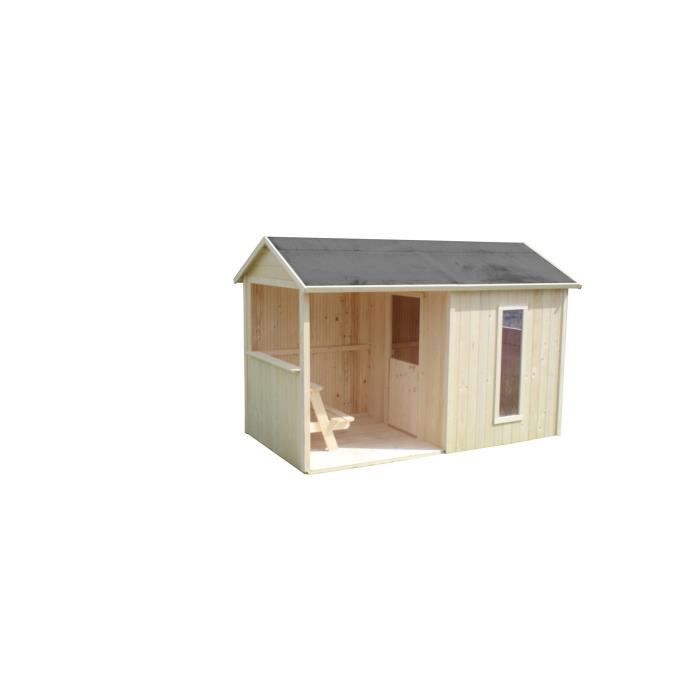 Cabane en bois - SOULET - Jazz - pour enfant - avec table