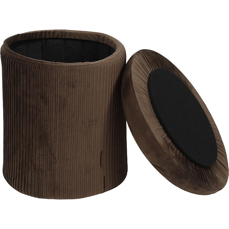 Hjemmepuff med oppbevaring ø 40x43,5 cm sopplignende
