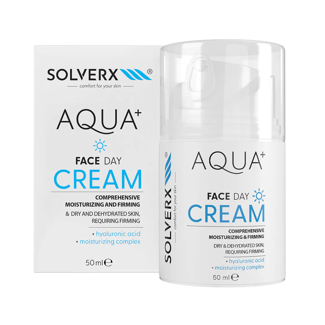 Solverx Aqua+ Krem do twarzy na dzień