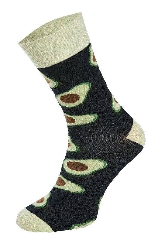Life Skarpetki Bawełniane Hipster Wzór Awokado Rozm. 43-46