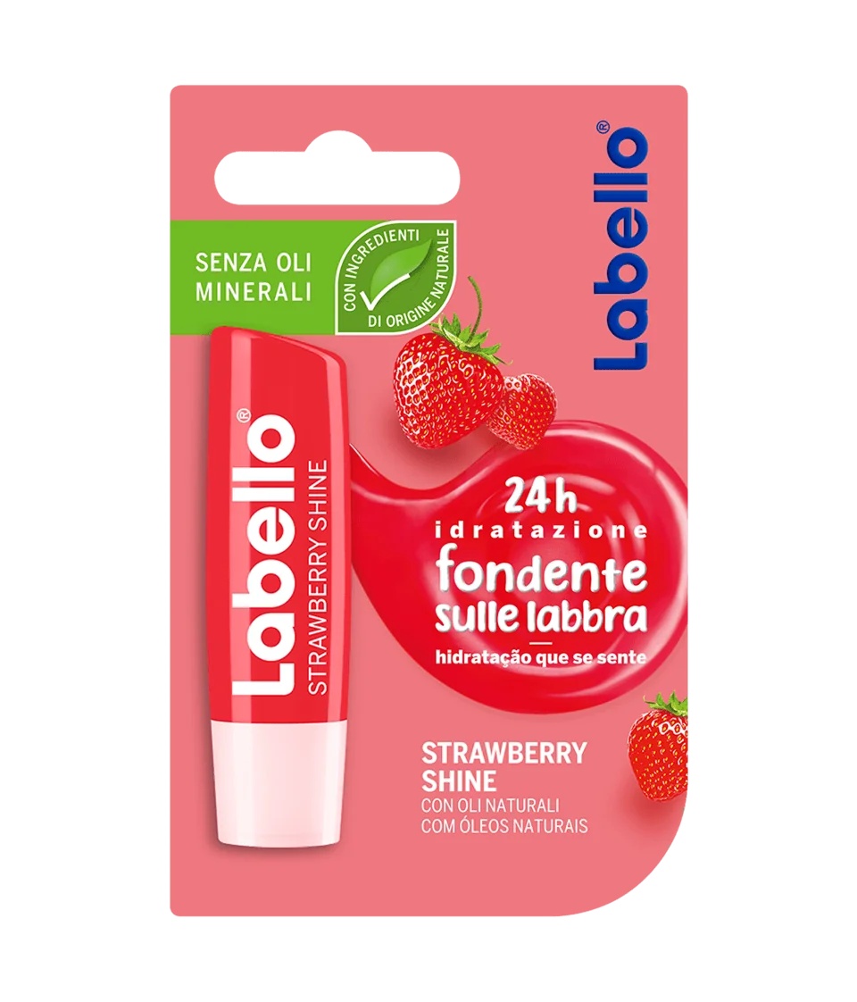 LABELLO Labello Strawberry Shine 5,5 ml hydraterende crème