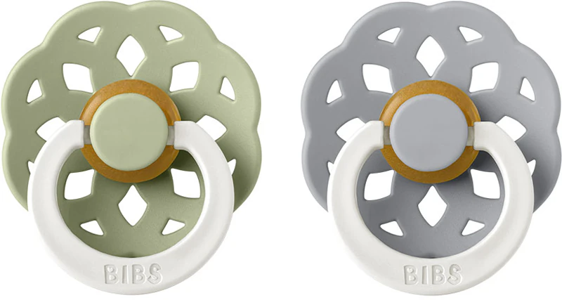 Bibs Boheme Natural Rubber Night Tamanho 2: 6+ meses smoczek