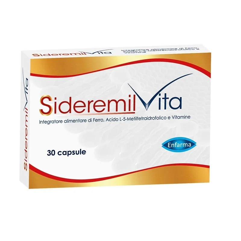 ENFARMA Sideremil Vita 30 capsules Fer, vitamines et minéraux