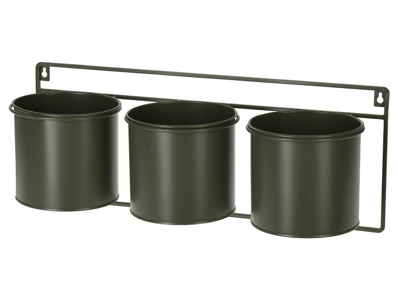 Osłonka potrójna metalowa 18,5 cm zielona