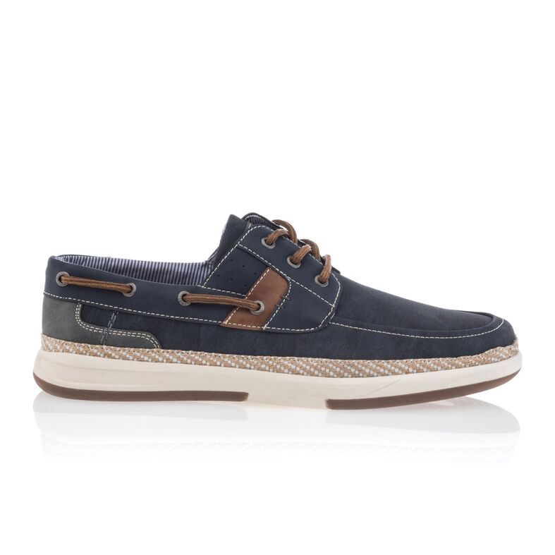 Blå loafers/båtsko for menn