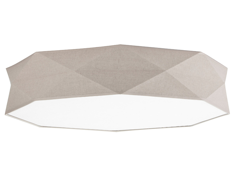 Lampa sufitowa Kantoor 6-punktowa tkaninowa beżowa